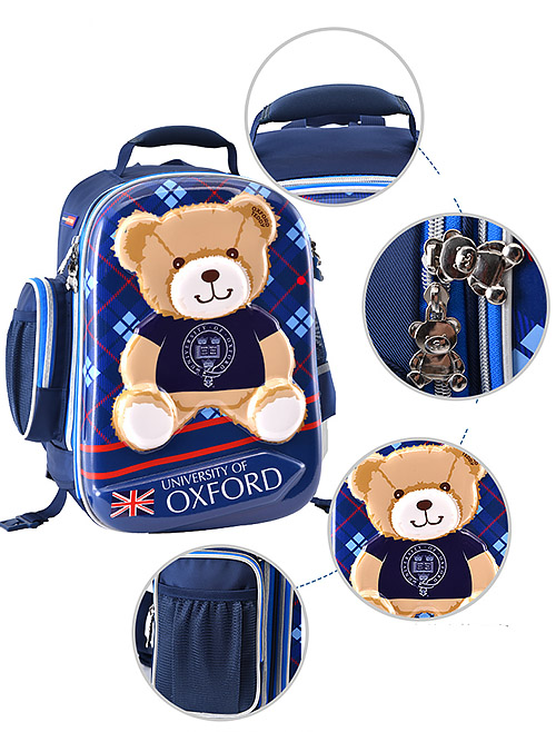 Balo kéo học sinh Oxford J008, chất liệu PES chống nước tốt, viền phản quang.