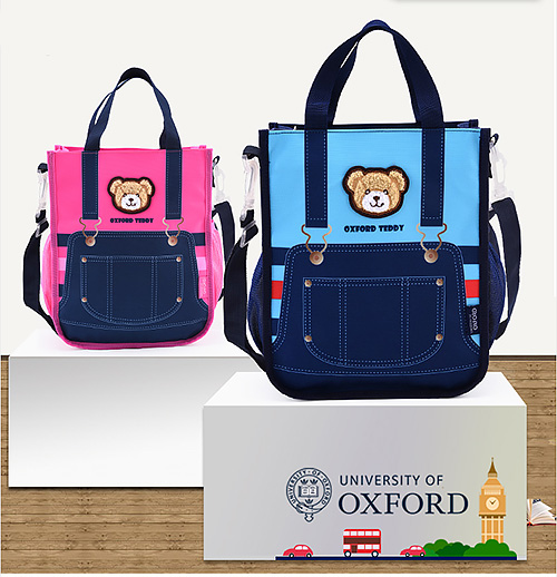 Túi xách học sinh Oxford J155, chất liệu Polyester chống nước tốt.