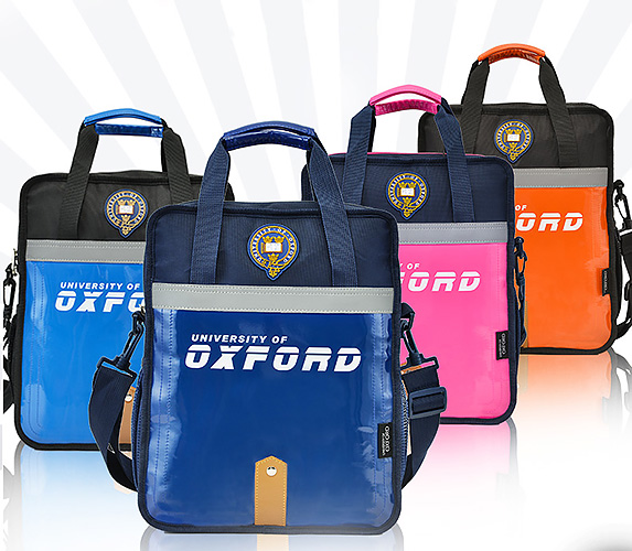 Túi xách học sinh Oxford X262, chất liệu Polyester chống nước tốt, viền phản quang.