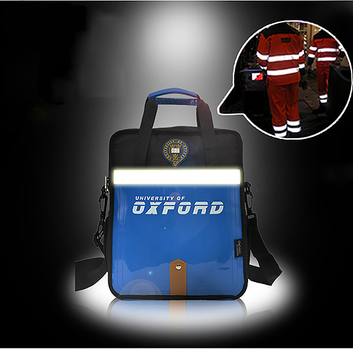 Túi xách học sinh Oxford X262, chất liệu Polyester chống nước tốt, viền phản quang.
