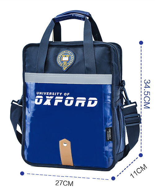 Túi xách học sinh Oxford X262, chất liệu Polyester chống nước tốt, viền phản quang.