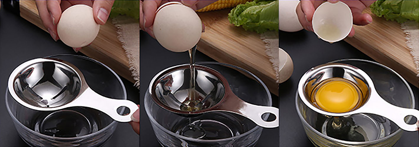 Dụng cụ lược lòng trắng trứng MTZJ EGGFILTER chất liệu inox 304.
