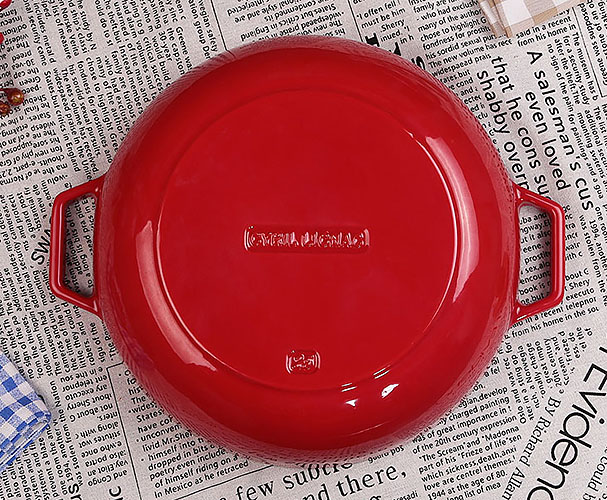 Nồi lẩu gang tráng men 25cm cao cấp giữ nóng Tasty C6315.