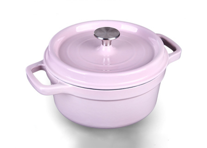 Nồi gang phủ men cao cấp giữ nóng 20-22cm nắp gang Tasty TAT10328.