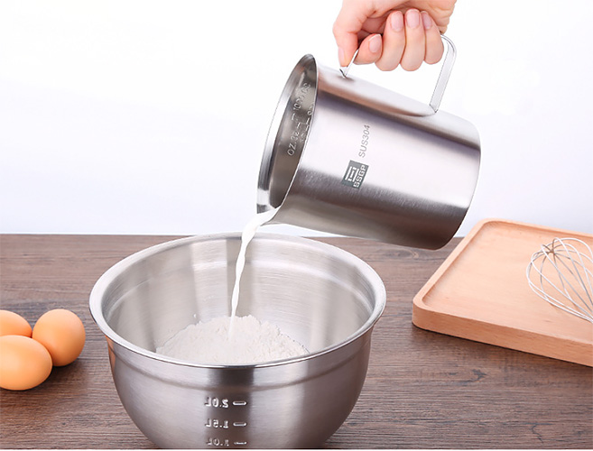 Thố đánh trứng inox 304 có vạch đo lường SSGP 0038