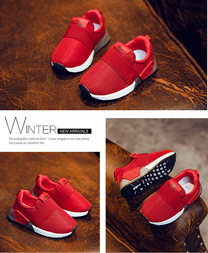 Giày bata sneaker trẻ em WT7011 lưới sợi thoáng khí.