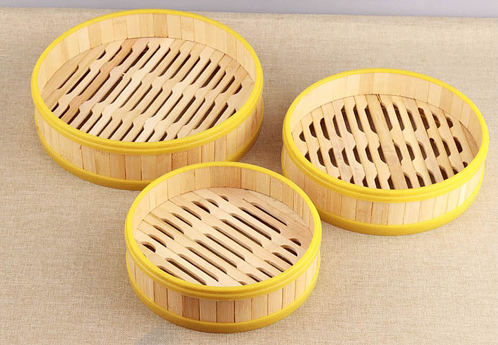Xửng hấp gỗ tre lồng hấp há cảo, hải sản, rau củ Port PO107