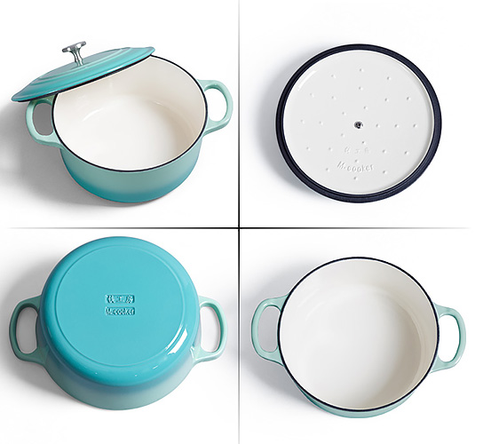 Nồi gang phủ men chống dính Size 22-26 Mcooker BCA22E.