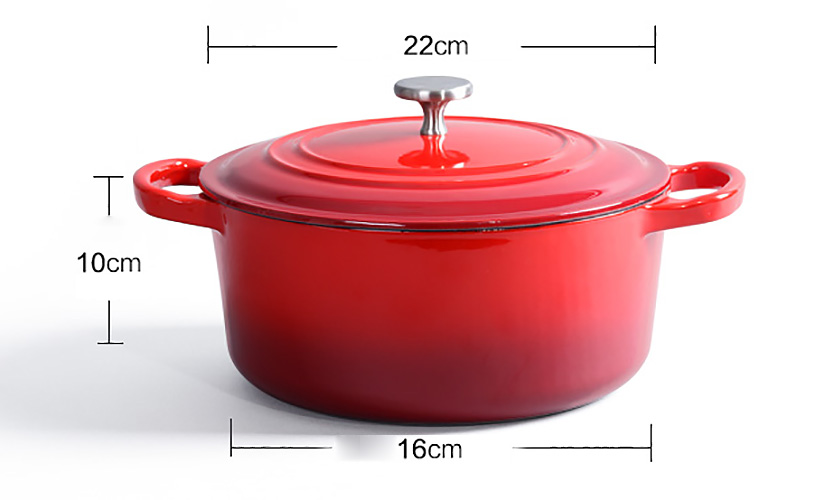Nồi gang phủ men chống dính Size 22-26 Mcooker BCA22E.