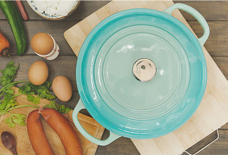 Nồi gang phủ men chống dính Size 22-26 Mcooker BCA22E.