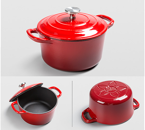 Nồi gang phủ men chống dính 16cm Mcooker BCA16E.