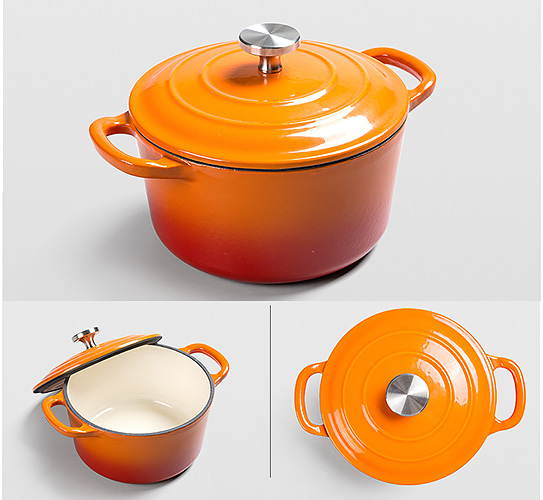 Nồi gang phủ men chống dính 16cm Mcooker BCA16E.