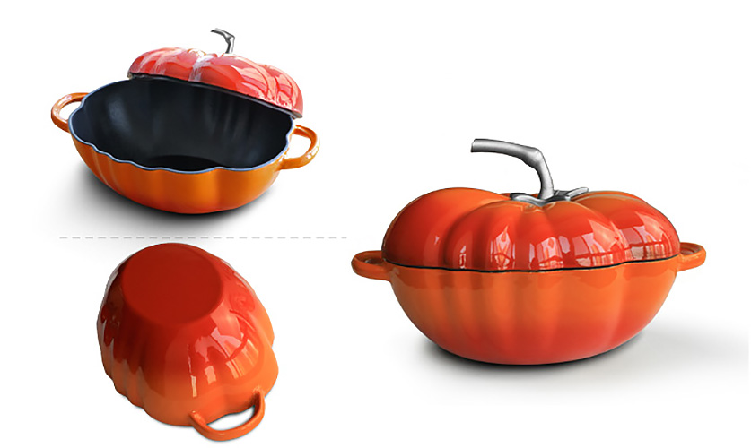 Nồi gang phủ men chống dính trái cà chua 27cm Mcooker BCA20B.