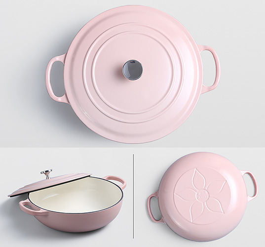 Nồi gang phủ men chống dính 30cm Mcooker BCA30A