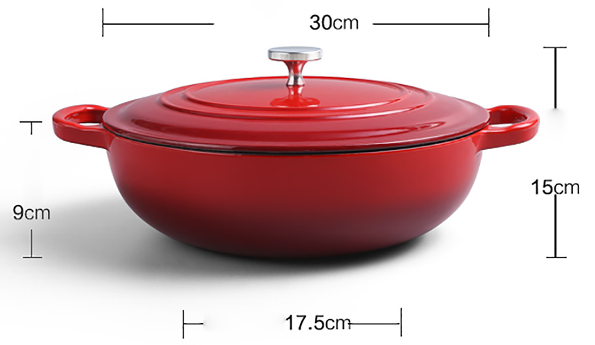 Nồi gang phủ men chống dính 30cm Mcooker BCA30A