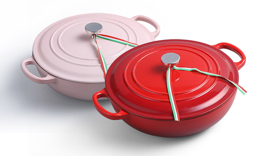 Nồi gang phủ men chống dính 26cm Mcooker BCA26A.