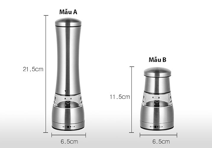 Dụng cụ xay tiêu cầm tay inox Yong JM003