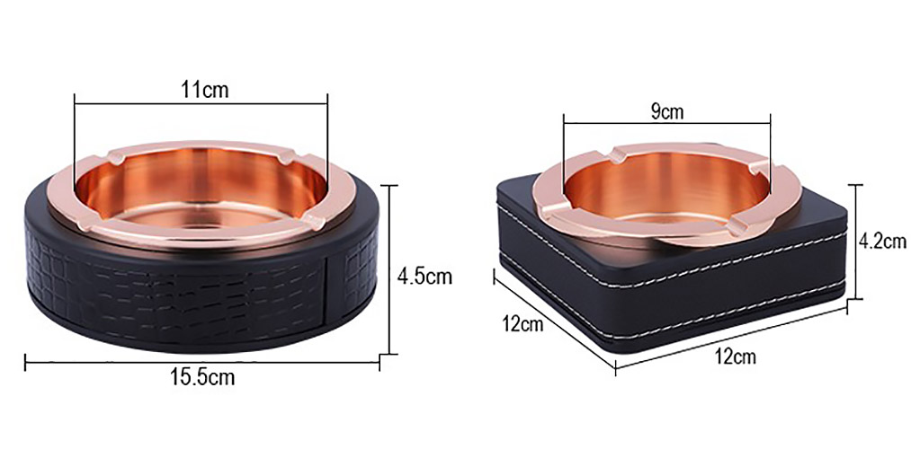 Gạt tàn mạ vàng bạc cao cấp Kasspo JJL7709