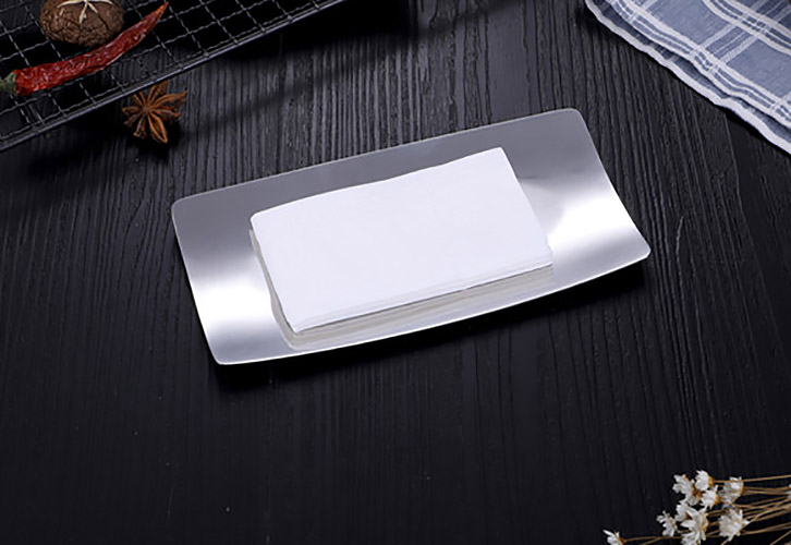 Khay đựng khăn lạnh đựng thức ăn vật dụng inox 304 JY001
