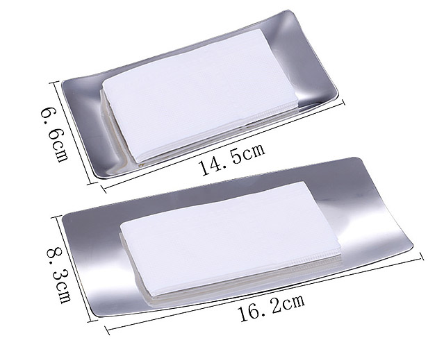Khay đựng khăn lạnh đựng thức ăn vật dụng inox 304 JY001