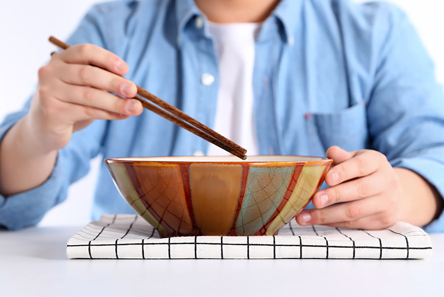 Tô gốm porcelain handmade OMK OMKT04 cho nhà hàng quán ăn.