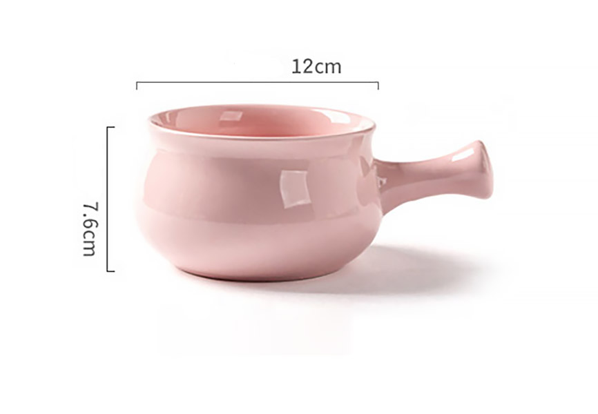 Chén gốm porcelain tay cầm Ijarl JL005 đựng yến, vi cá, soup.