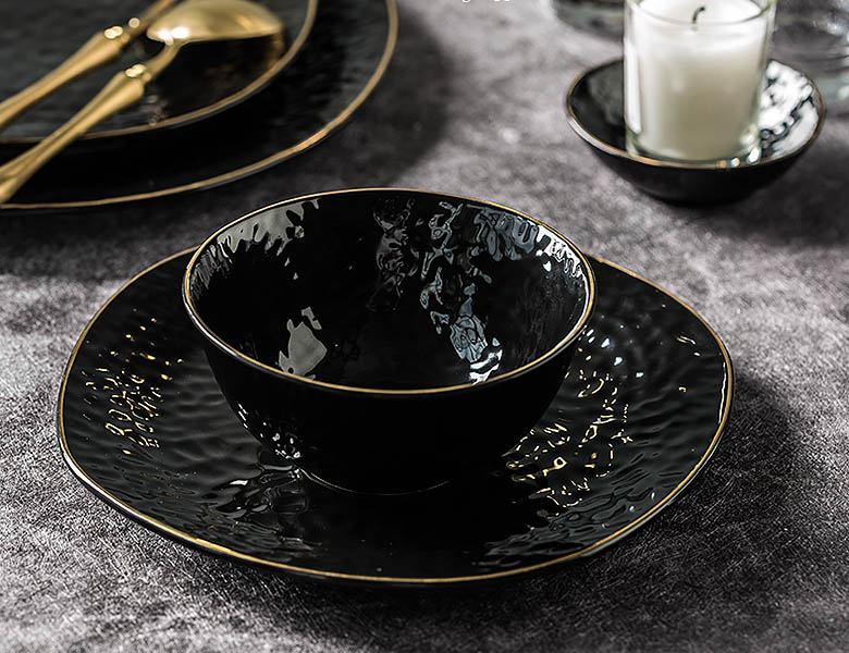 Bộ tô chén dĩa gốm porcelain handmade Ijarl JL008.