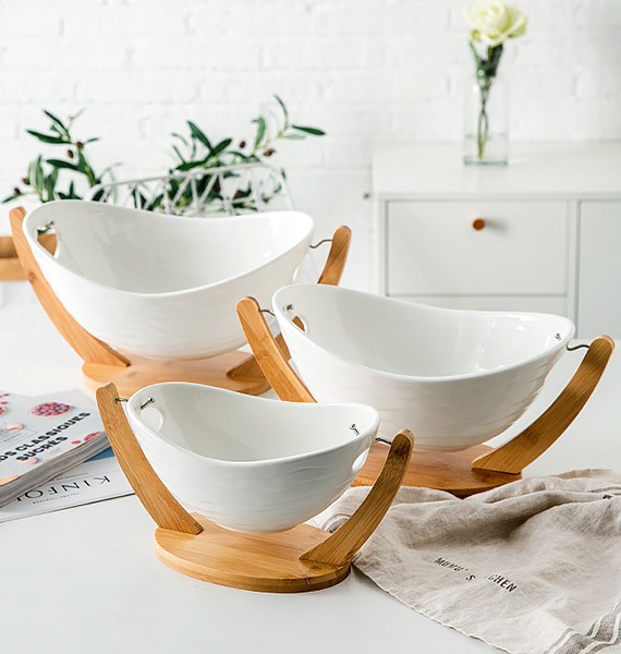 Tô thố gốm porcelain Ijarl JL010 đựng thức ăn nhà hàng khách sạn.