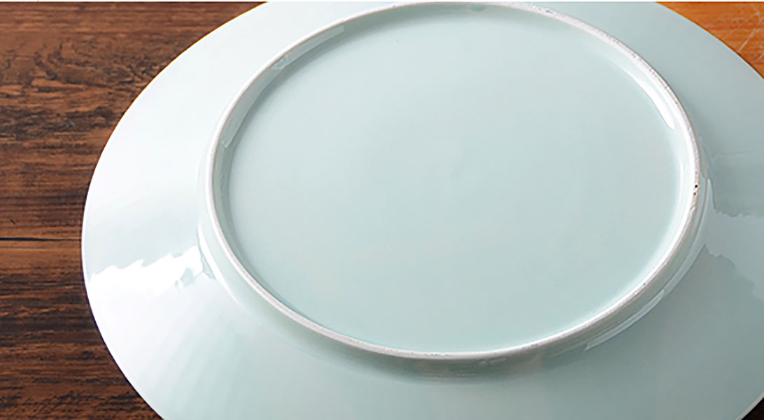 Dĩa gốm porcelain 28cm đựng thức ăn McAllen MA002.