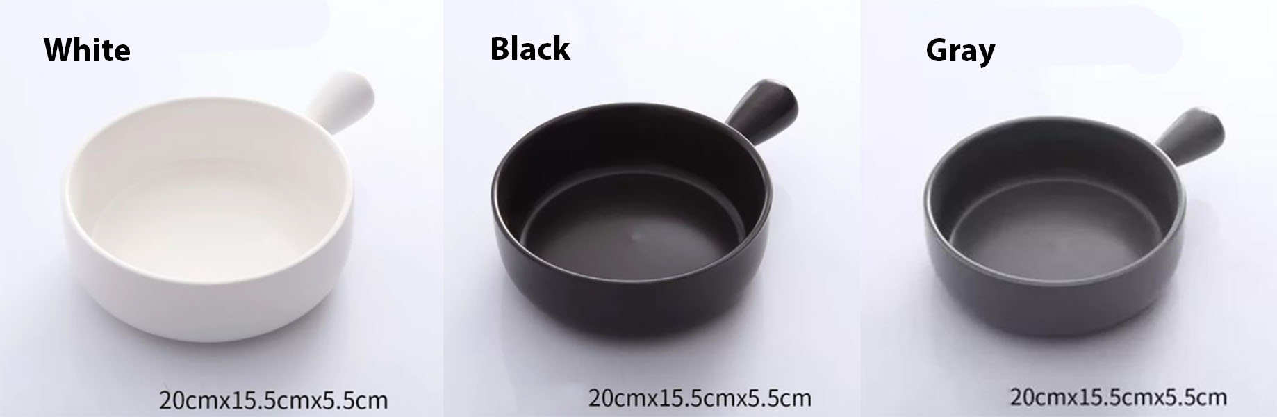 Thố tròn gốm sứ 16cm Xinyi TGSXY01 tay cầm