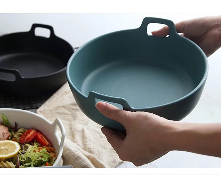 Tô gốm sứ 2 quai cầm đáy bằng Xinyi DW1.