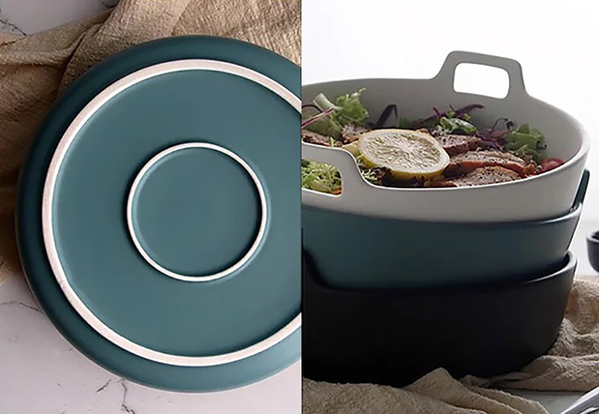 Tô gốm sứ 2 quai cầm đáy bằng Xinyi DW1.