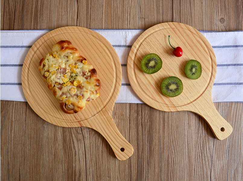 Khay gỗ đựng đồ ăn, pizza, đồ nướng bbq cho nhà hàng MU006
