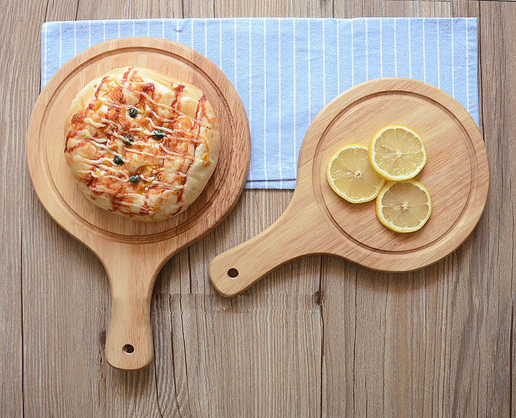 Khay gỗ đựng đồ ăn, pizza, đồ nướng bbq cho nhà hàng MU007