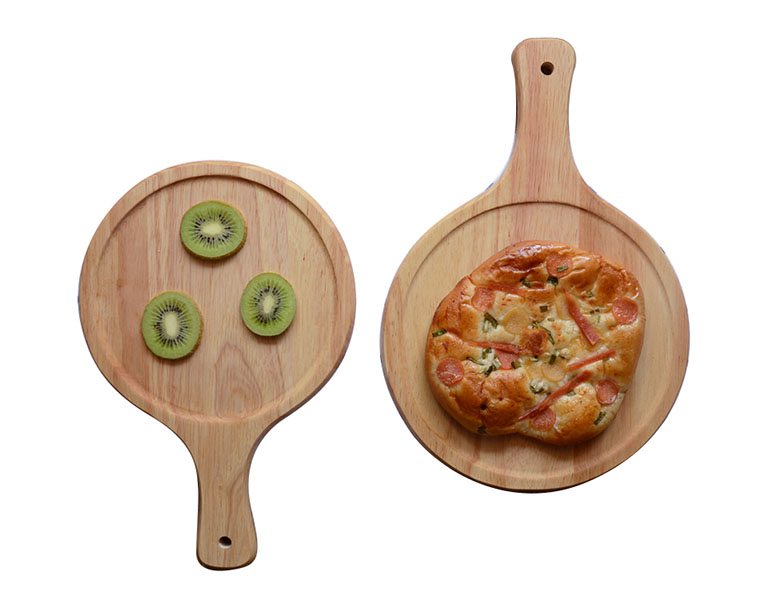 Khay gỗ đựng đồ ăn, pizza, đồ nướng bbq cho nhà hàng MU014
