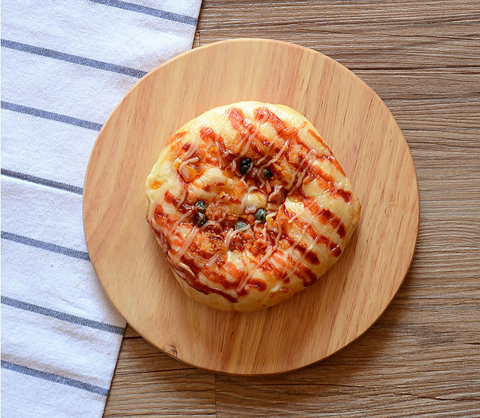 Khay gỗ đựng đồ ăn, pizza, đồ nướng bbq cho nhà hàng MU004