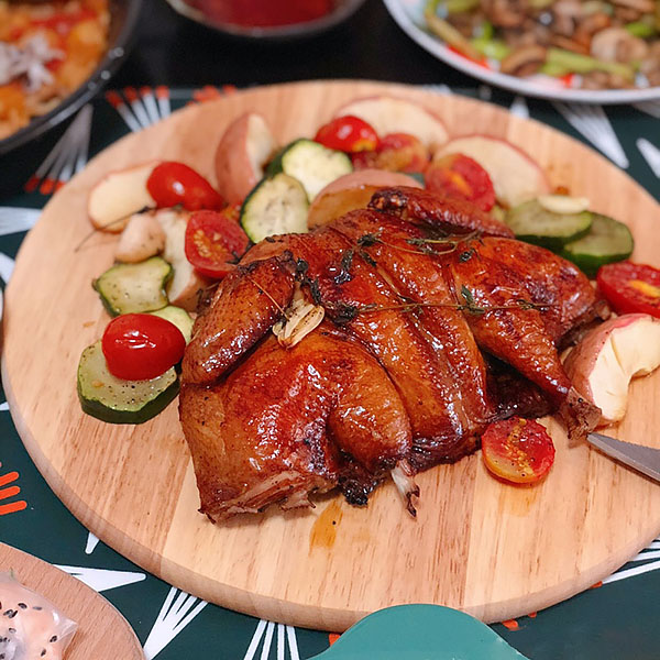 Khay gỗ đựng đồ ăn, pizza, đồ nướng bbq cho nhà hàng MU004