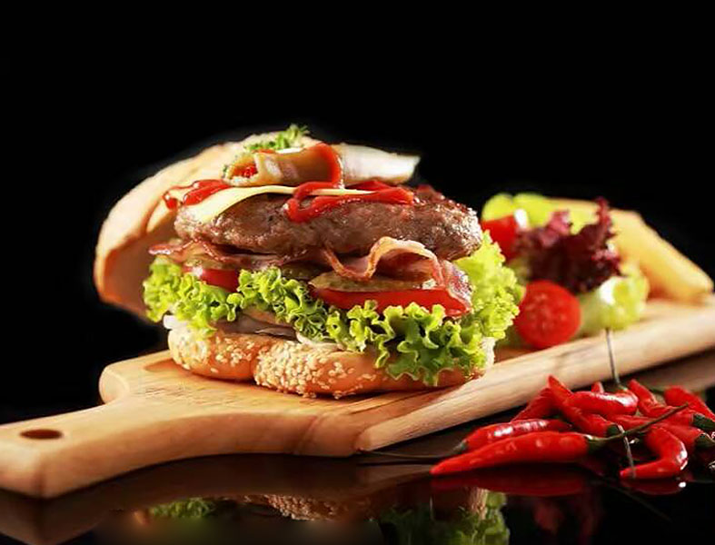 Khay gỗ đựng đồ ăn, đồ nướng bbq cho nhà hàng quán nướng MU009