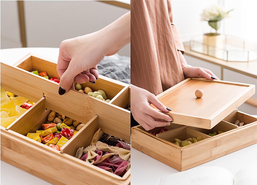 Hộp gỗ đựng bánh kẹo OneName ON001.