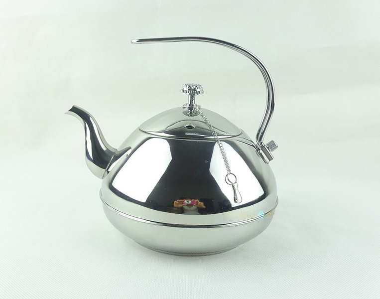 Ấm inox 304 mạ vàng có lõi lọc Pilot PL006.
