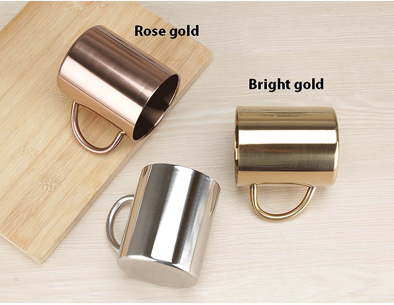 Ly uống nước inox 304 ly cà phê cách nhiệt 2 lớp 400ml FLK323