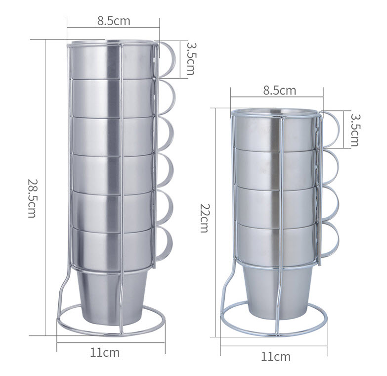 Ly inox 2 lớp cách nhiệt 300ml HP7010