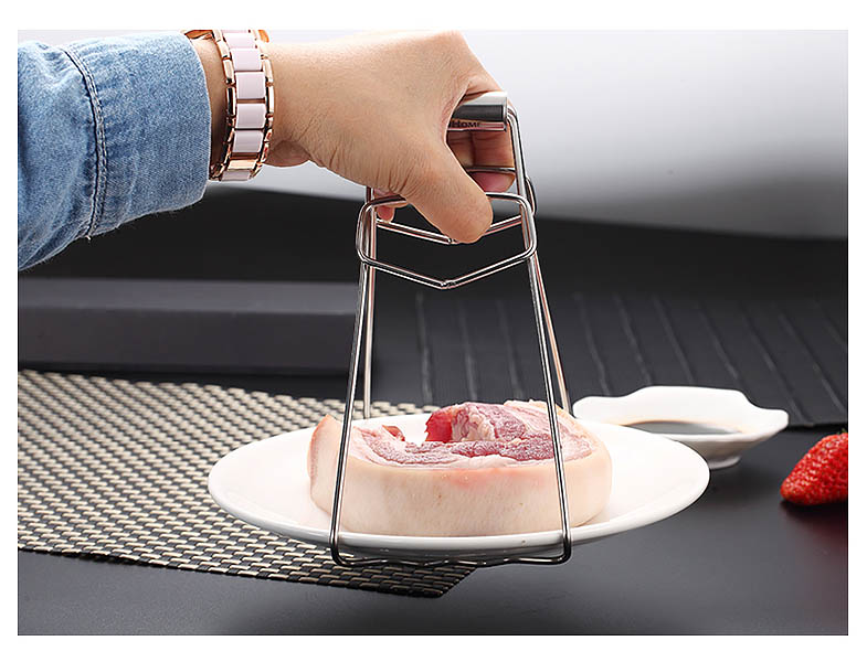 Kẹp gắp dĩa thức ăn nóng inox Vandhome G050011
