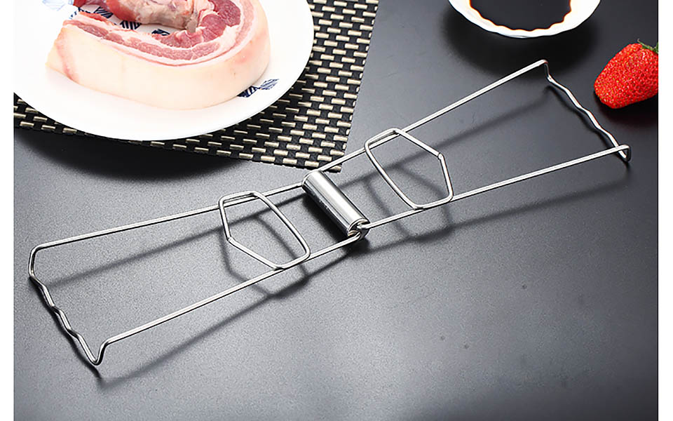 Kẹp gắp dĩa thức ăn nóng inox Vandhome G050011