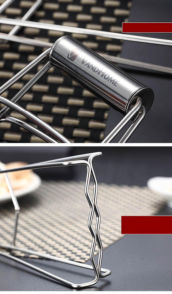 Kẹp gắp dĩa thức ăn nóng inox Vandhome G050011