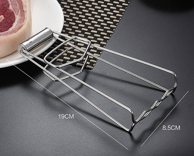 Kẹp gắp dĩa thức ăn nóng inox Vandhome G050011