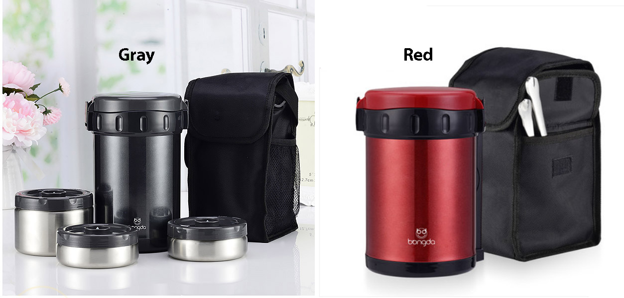 Hộp cơm giữ nhiệt 3 ngăn 1L8 Bangda H09C180