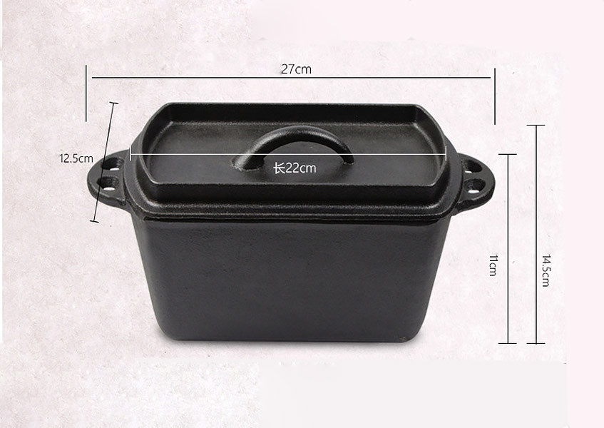 Nồi gang vuông Jinghui MB22