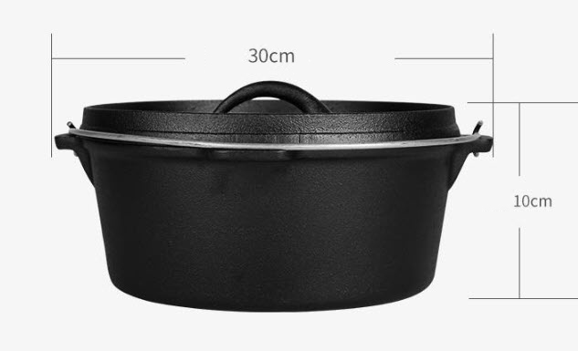 Nồi gang 30cm quai xách Jinghui DG30