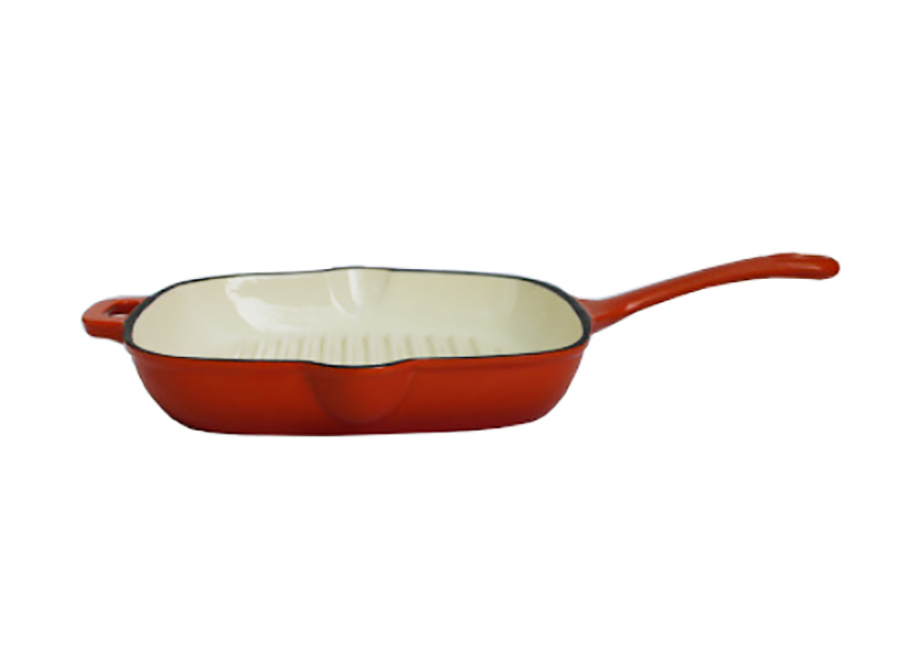 Chảo gang tráng men tay cầm Jinghui TCP28.